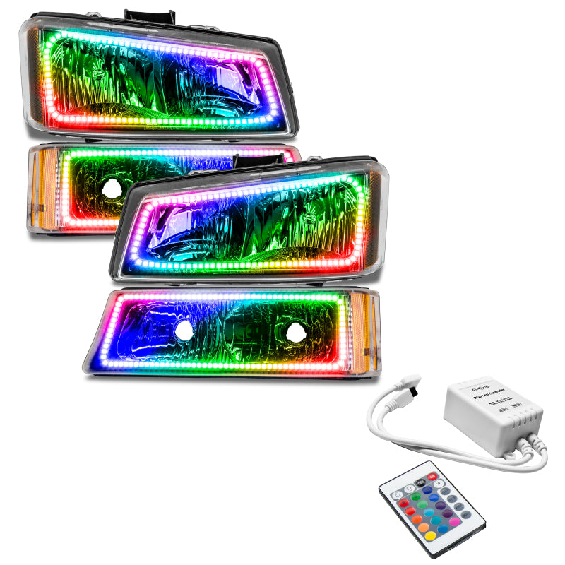 Phares pré-assemblés Oracle 03-06 Chevy Silv avec feux de stationnement - avec commande simple VOIR LA GARANTIE