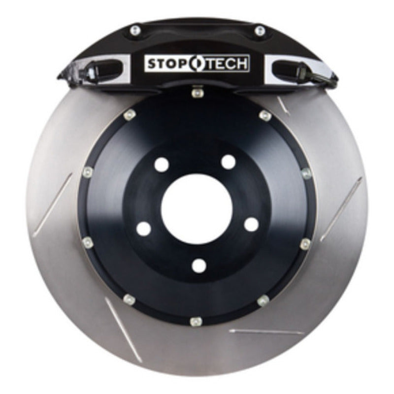 Étriers avant StopTech 08-09 BMW M3 (E92) V8 355x35 noirs ST-40 Rotors fendus/plaquettes/conduites SS