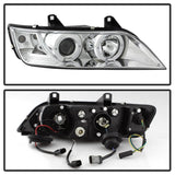 Phares de projecteur Spyder BMW Z3 96-02 LED Halo Chrome High H1 Low H1 PRO-YD-BMWZ396-HL-C