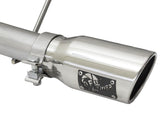 Échappement aFe Rebel Series CB 2,5 pouces à double sortie centrale SS avec embout poli 07-15 Jeep Wrangler 3,6 L/3,8 L V6