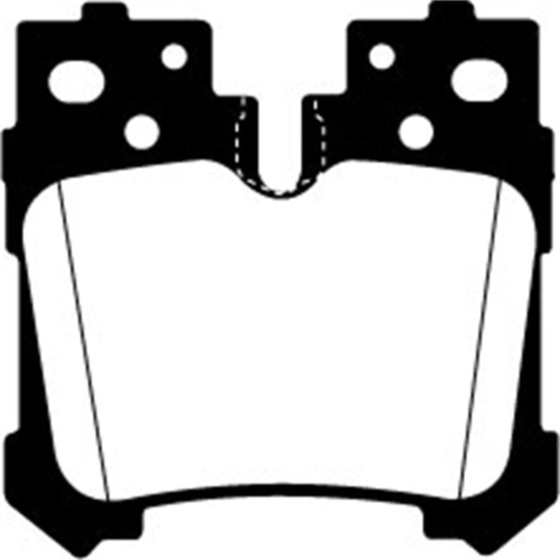 Plaquettes de frein arrière Redstuff EBC 07+ Lexus LS460 4.6