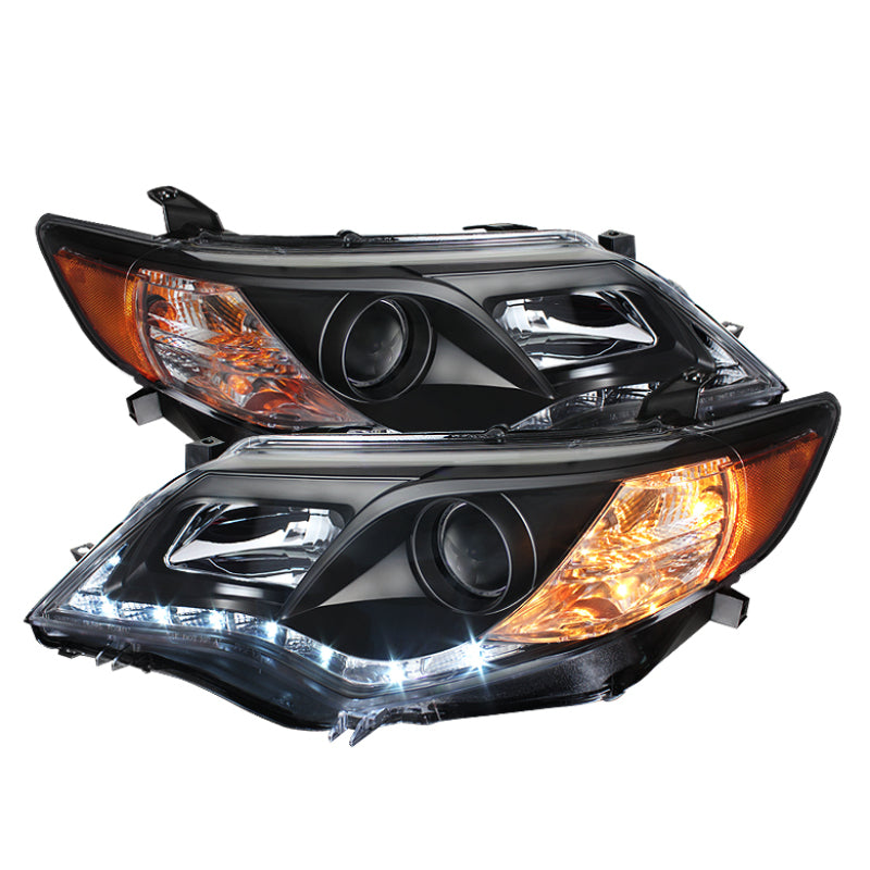 Phares de projecteur Spyder Toyota Camry 12-14 DRL Blk High 9005 (non inclus PRO-YD-TCAM12-DRL-BK
