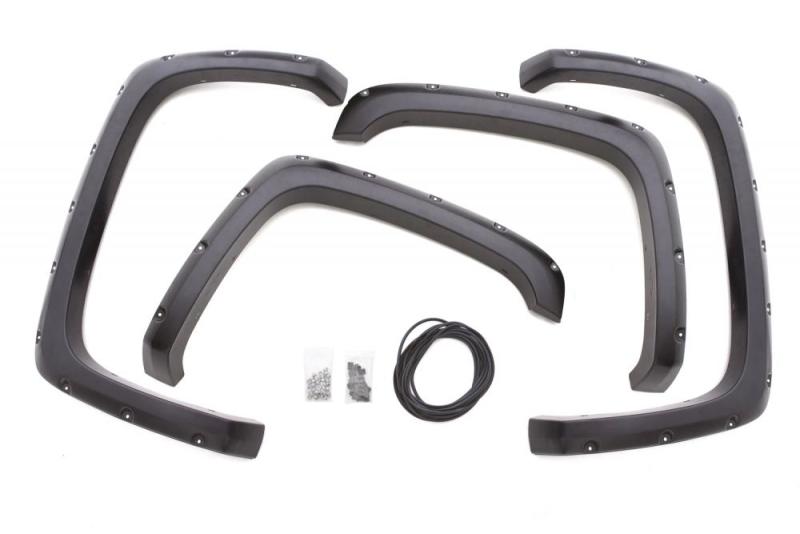 Élargisseurs d'ailes lisses Elite Series de style RX-Rivet pour Chevy Silverado 1500 14-15 de Lund - Noir (4 pièces)