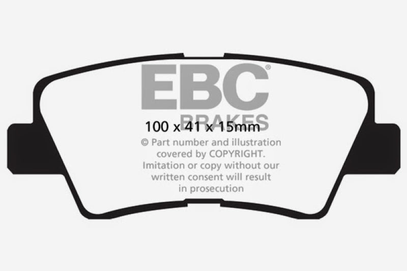 EBC 09-11 Hyundai Azera 3.3 Yellowstuff Rear Brake Pads