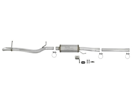 Échappement arrière en acier aluminisé aFe Scorpion 2-1/2 po pour Jeep Wrangler (JK) 07-18 V6 3,6 L/3,8 L (2/4 portes)