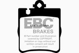 Plaquettes de frein arrière EBC 03 Mercedes-Benz C230 (W203) 2.3 Sport Yellowstuff