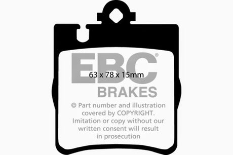 Plaquettes de frein arrière EBC 03 Mercedes-Benz C230 (W203) 2.3 Sport Ultimax2