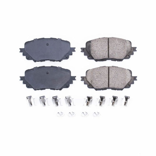 Power Stop 17-19 Fiat 124 Spider Front Z17 Evolution Ceramic Brake Pads w/Hardware