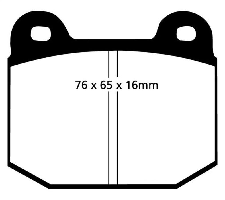 Plaquettes de frein avant EBC 77-83 pour BMW 320 2.0 (E21) Yellowstuff