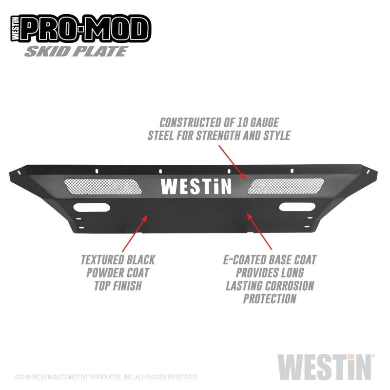 Westin 2020 Chevy Silverado 2500/3500 Pro-Mod Skid Plate - Textured Black