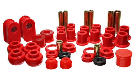 Ensemble de bagues principales Hyper-flex rouges pour fourgonnette Ford E-250/E-350 2WD Energy Suspension 92-06