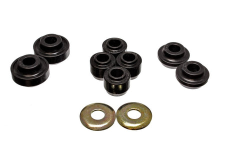 Ensemble de bagues de tige de jambe de force avant noires Energy Suspension 86-95 Ford Taurus