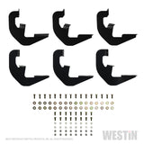 Kit de montage de marchepied Westin 2019 pour Chevrolet Silverado/Sierra 1500 Double/CC Non LD - Noir