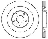 Stoptech 06-10 Corvette (Z06) / 10 Corvette Grand Sport Front Premium High Carbon Cryo Rotor