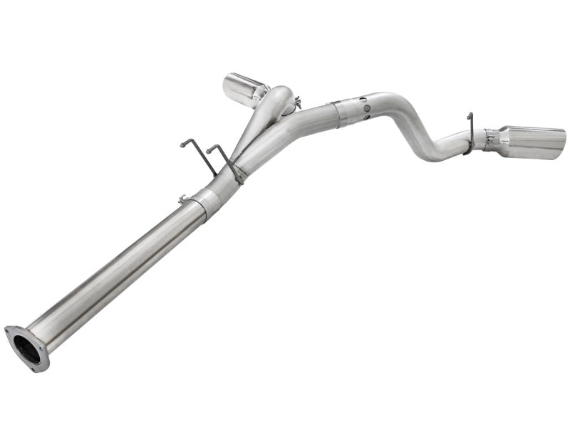 aFe Atlas Exhaust 4 pouces DPF-Back échappement embout poli en acier aluminisé 11-14 Ford Diesel Truck V8-6.7L