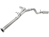 aFe Atlas Exhaust 4 pouces DPF-Back échappement embout poli en acier aluminisé 11-14 Ford Diesel Truck V8-6.7L