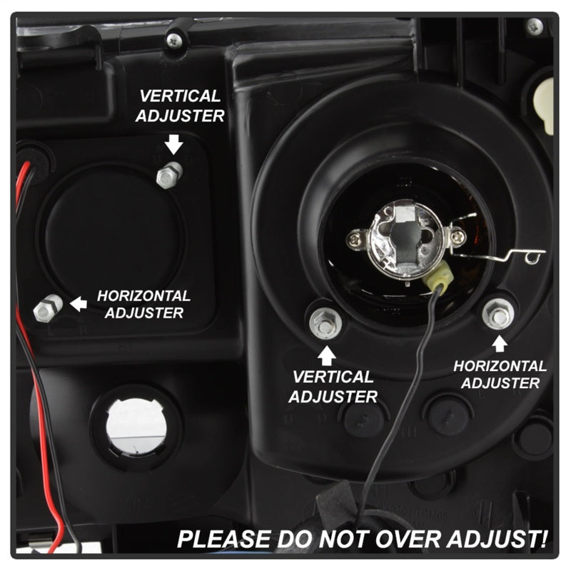 Phares de projecteur Spyder Toyota Tacoma 05-11 - Barre lumineuse DRL - Chrome PRO-YD-TT05V2-LB-C