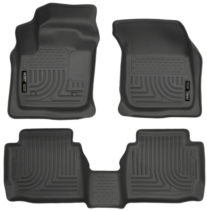 Revêtements de sol noirs Husky Liners 13-16 Ford Fusion WeatherBeater Combo