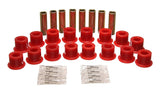 Ensemble de bagues de bras de suspension avant et arrière rouges pour Hummer H1 94-06 Energy Suspension