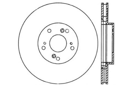 Rotor avant gauche rainuré et percé StopTech 02-06 Acura RSX Type S / 06-09 Honda Civic Si