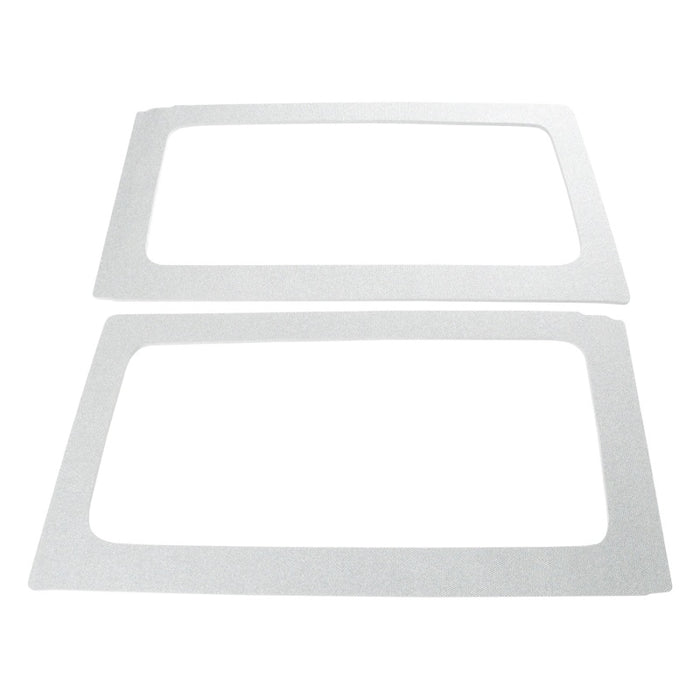 DEI 11-18 Jeep Wrangler JK 2 portes Boom Mat Garniture de lunette arrière - 2 pièces - Blanc