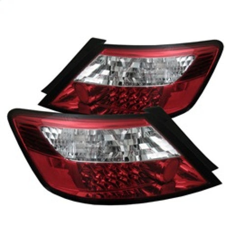 Feux arrière à LED Spyder Honda Civic 06-08 2 portes Rouge clair ALT-YD-HC06-2D-LED-RC