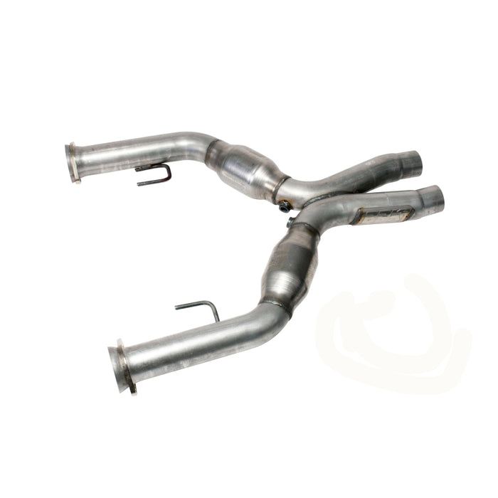 BBK 05-10 Mustang 4.6 Short Mid X Pipe avec convertisseurs catalytiques 2-3/4 pour collecteurs à tube long BBK