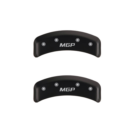 Couvre-étriers MGP 4 gravés avant et arrière finition rouge MGP argent ch