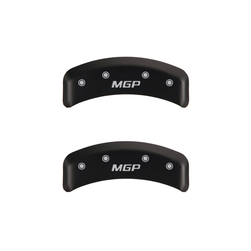 Couvre-étriers MGP 4 gravés avant et arrière finition rouge MGP argent ch