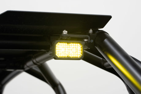 Kit d'éclairage de poursuite pour arceau de sécurité Diode Dynamics Stage Series 1 3/4 po SSC2 Sport - Jaune (paire)