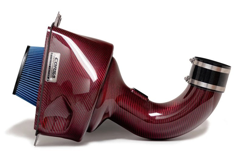 Prise d'air en fibre de carbone rouge pour Chevrolet Corvette C7 6,2 L V8 Corsa 14-19 (ne convient pas aux Z06/ZR1)