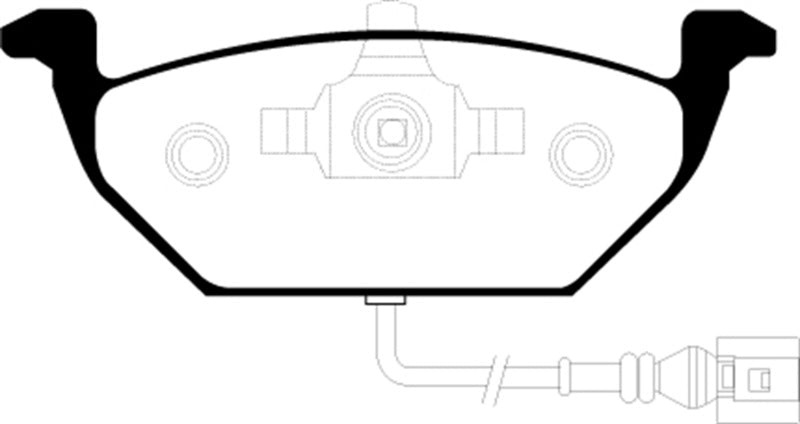 Plaquettes de frein avant EBC 00-05 Volkswagen Beetle 2.0 Redstuff