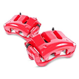 Étriers avant rouges Power Stop 2017 Chrysler Pacifica avec supports - Paire
