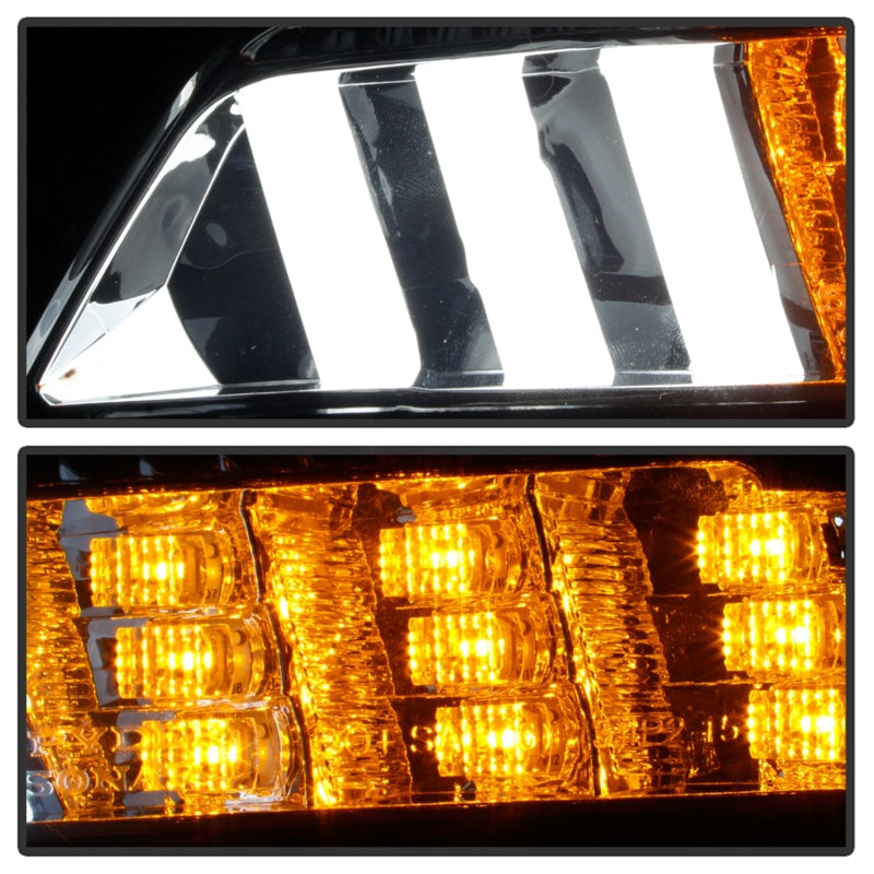 Spyder 15-16 Ford Mustang LED DRL - Smoke (CBL-YD-FM15-LED-SM)