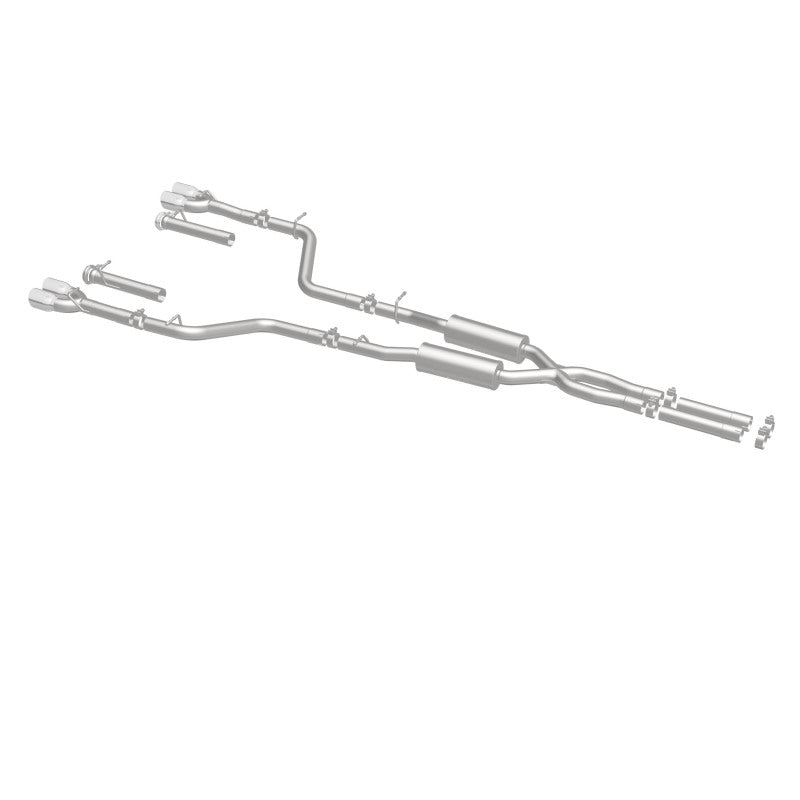 Cat-Back MagnaFlow, SS, 2,5 po, embout arrière divisé en quatre parties de 3,5 po, Dodge Challenger R/T 5,7 L 2015