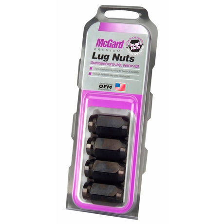 Écrou de roue hexagonal McGard (siège conique) 1/2-20 / 13/16 Hex / 1,5 po de longueur (paquet de 4) - Noir