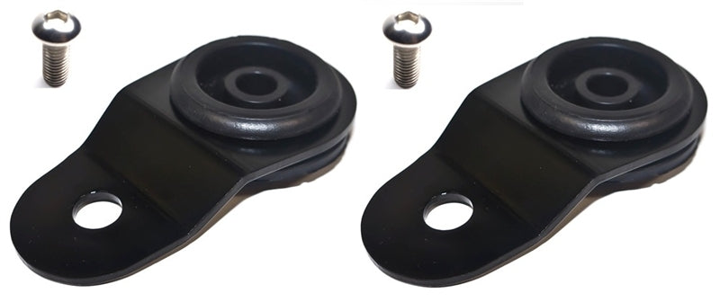 Support de radiateur Torque Solution avec inserts (noir) : Mitsubishi Evolution 7/8/9