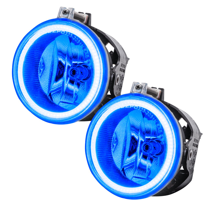 Oracle Lighting 11-16 Jeep Patriot Pre-Assembled LED Halo Fog Lights -Blue SEE WARRANTY