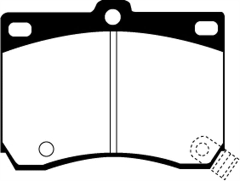 Plaquettes de frein avant EBC Greenstuff pour Ford Escort 1.8 91-96