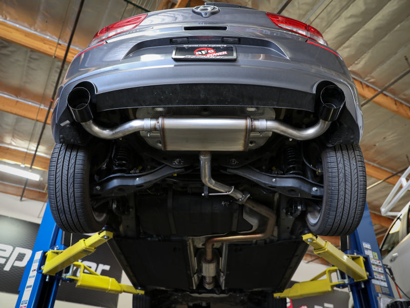 Échappement arrière aFe Takeda Series 2,5 pouces 409 SS 18-20 Hyundai Elantra GT L4-1,6 L (t) avec embouts noirs