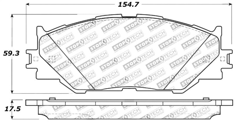 Plaquettes de frein avant StopTech Performance 06-10 Lexus IS250