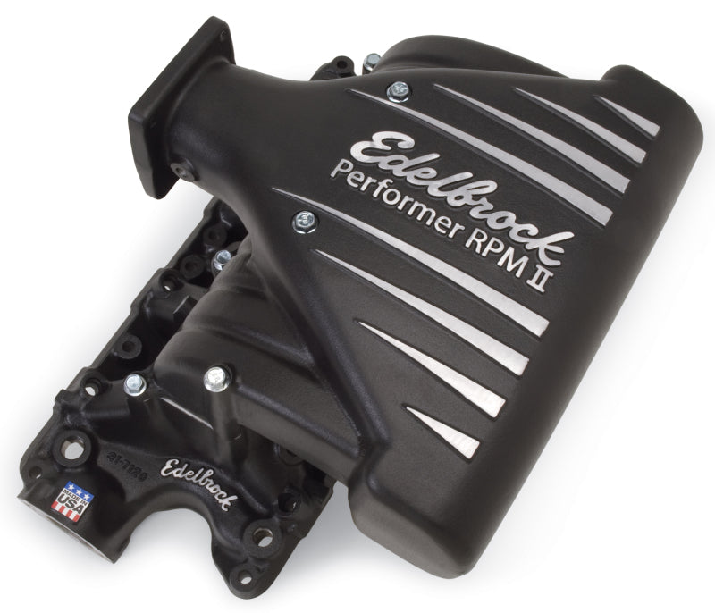 Collecteur d'admission Edelbrock Ford Mustang 5 0L Performer RPM II Collecteur Finition noire