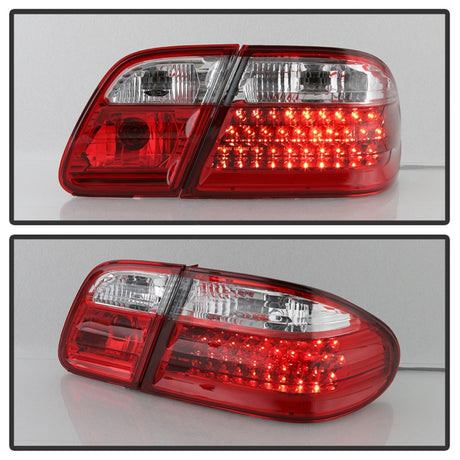 Xtune Mercedes Benz W210 Classe E 96-02 Feux arrière à LED Rouge Clair ALT-CL-MBW210-LED-RC