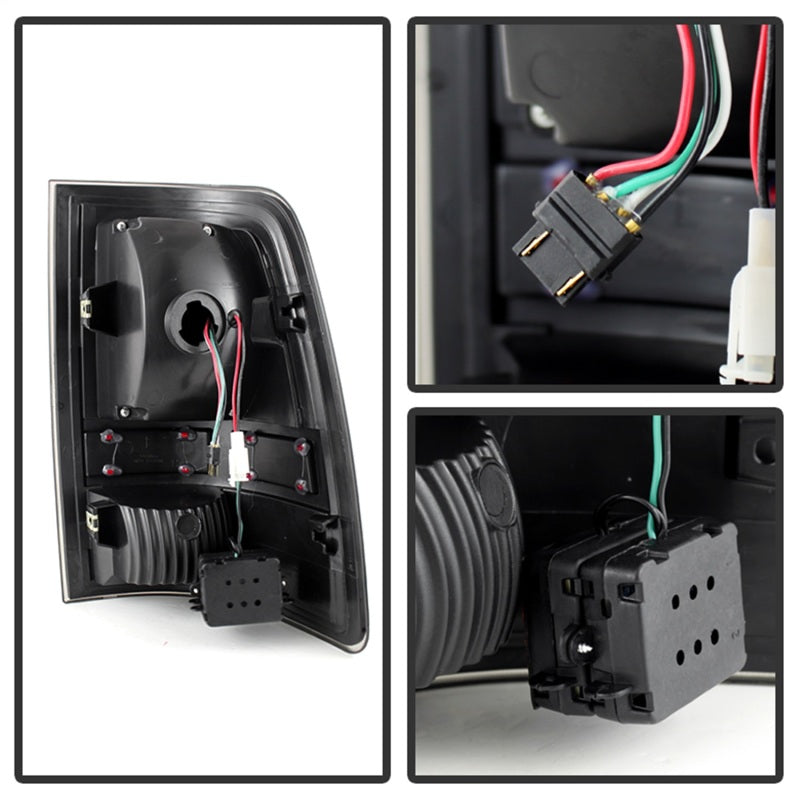 xTune Dodge Ram 1500 09-14 LED Tail Lights Incandescent Model Only Black ALT-JH-DR09-LED-BK