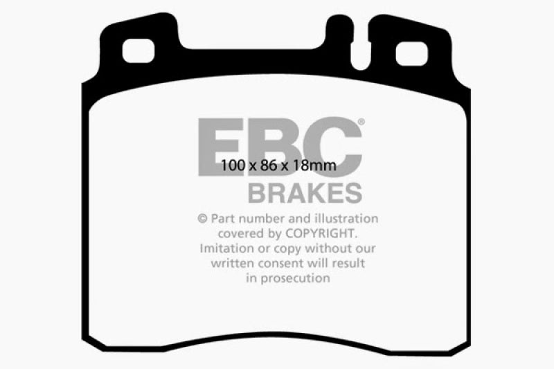 Plaquettes de frein avant EBC 98-99 Mercedes-Benz CL500 5.0 Ultimax2