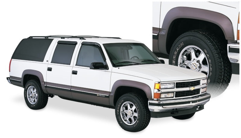Élargisseurs de style OE Bushwacker 88-99 Chevy C1500 4 pièces - Noir