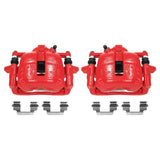 Étriers avant rouges Power Stop 07-16 Mini Cooper avec supports - Paire