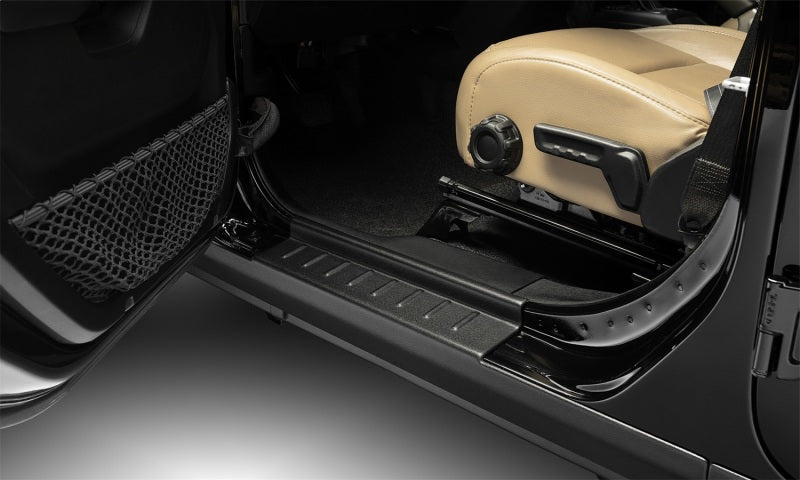 Cache-bas de caisse et plaque de seuil Bushwacker Jeep Wrangler JL Trail Armor - Noir