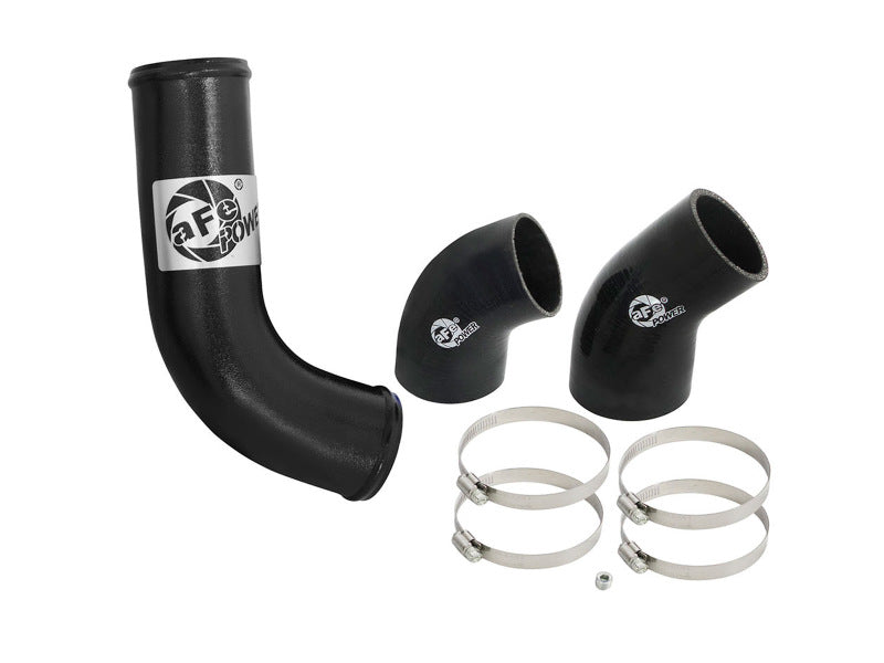 Tube de refroidisseur intermédiaire aFe BladeRunner 3 pouces - Noir côté froid 15-16 Ford Mustang EcoBoost L4-2.3L (t)