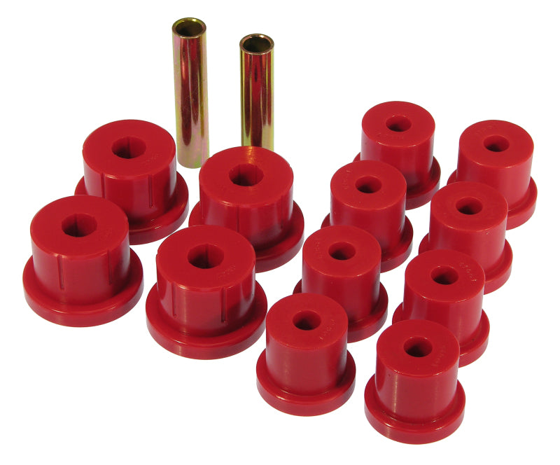 Bagues de ressort à lames monobloc Prothane 62-67 Chevy Nova - Rouge